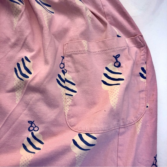 Tea Collection girls size 12 cotton dress. Pink with blue ice cream cone pattern - Picture 4 of 6